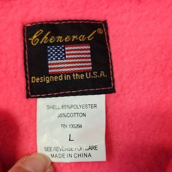 ☔️🩵Hot Pink Oregon Coast Seaside Zippered Hoodie Sweatshirt Jacket Large - Picture 8 of 10